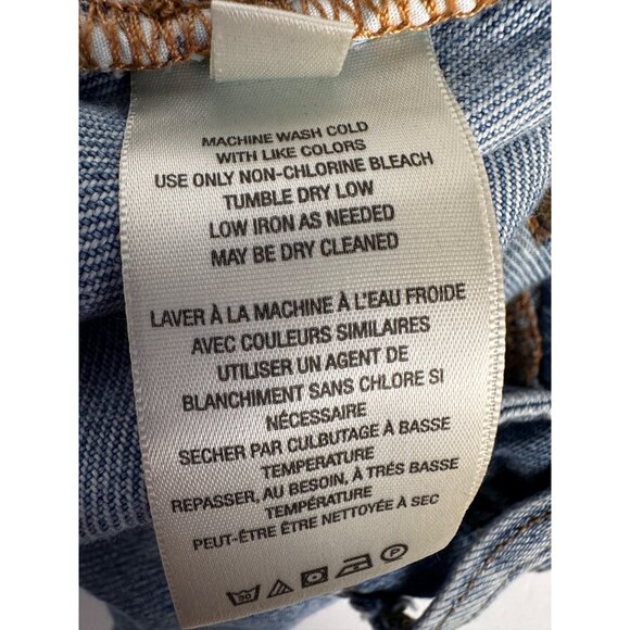 Free People Western Denim Shorts Size 28 Adjustable Waist Cowgirl Boho Country - Picture 10 of 11